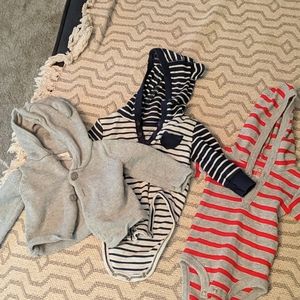O-3 month hoodie lot